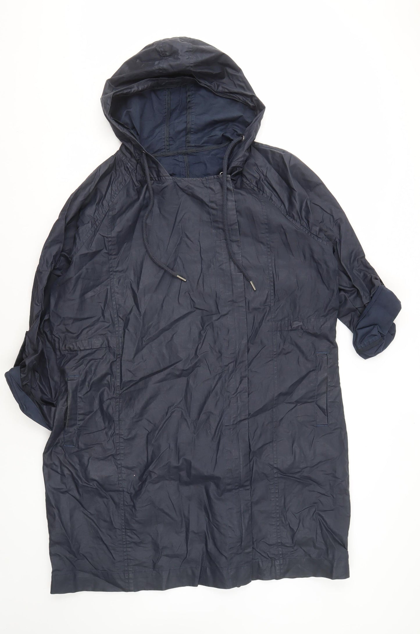 Marks and Spencer Women's Hooded Blue Jacket L