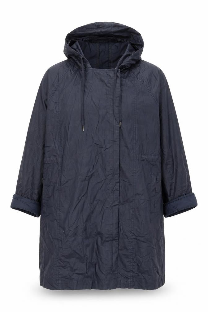 Front view of Marks & Spencer Women's Hooded Blue Jacket L