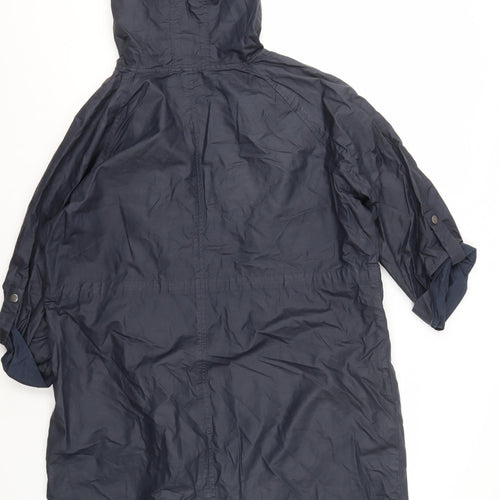 Marks and Spencer Women's Hooded Blue Jacket L