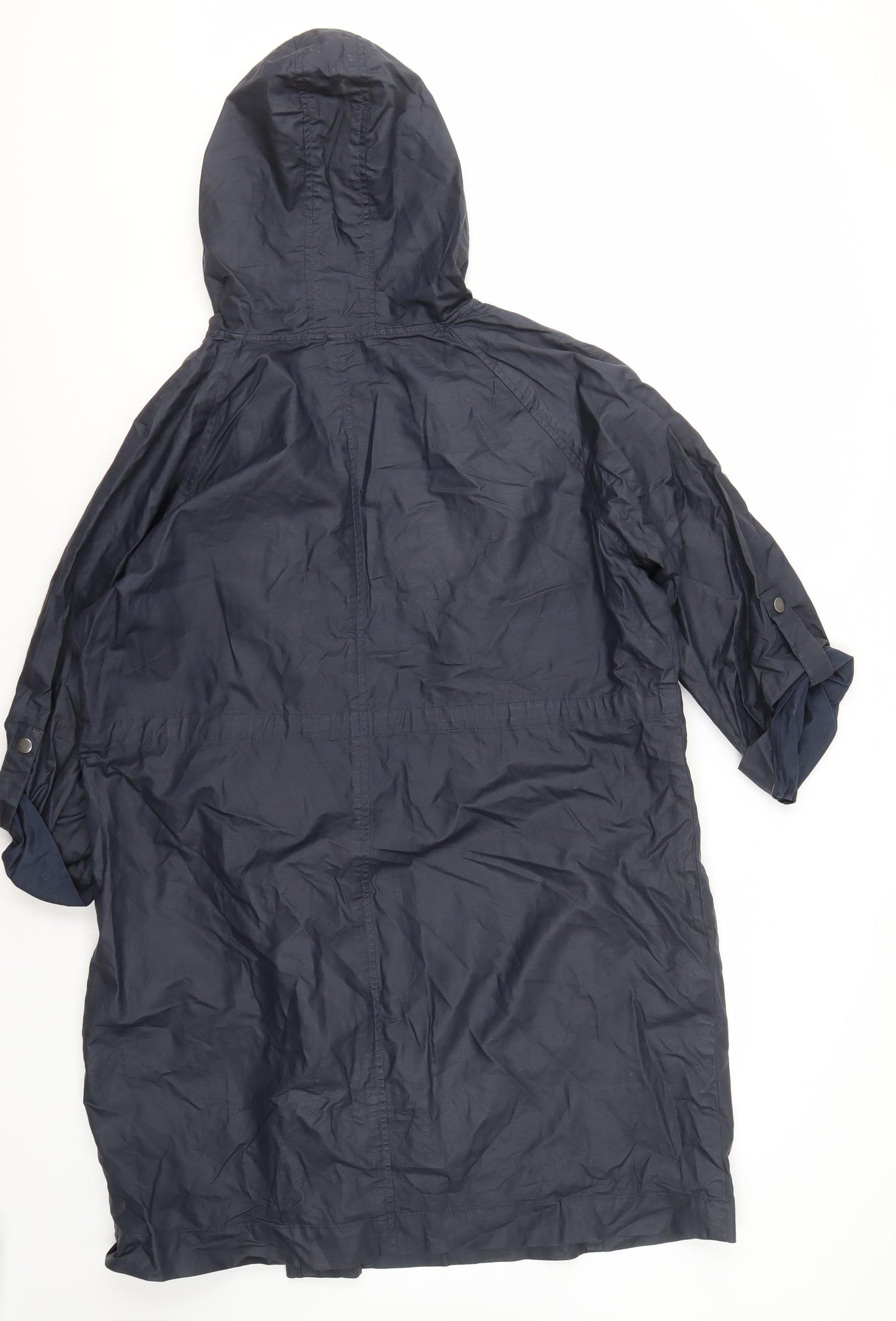 Marks and Spencer Women's Hooded Blue Jacket L
