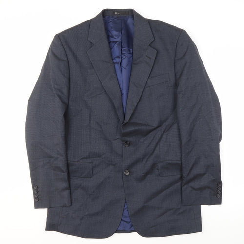 BHS Men's Blue Suit Jacket, 40in, Long, Business Formal