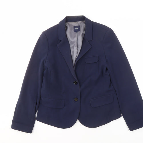 Gap Women's Blue Blazer Regular Fit, Size 8