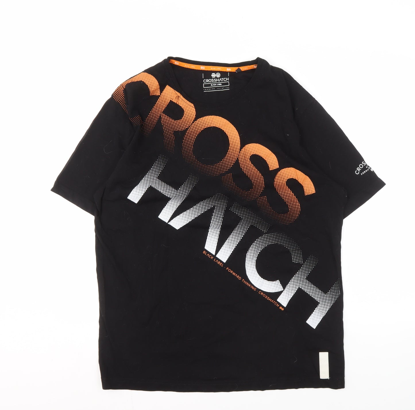 Crosshatch Men's Black Graphic T-Shirt 2XL
