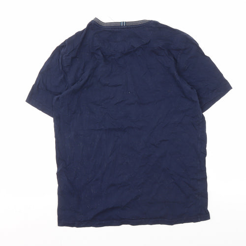 Ted Baker Men's Blue Crew Neck T-Shirt Small