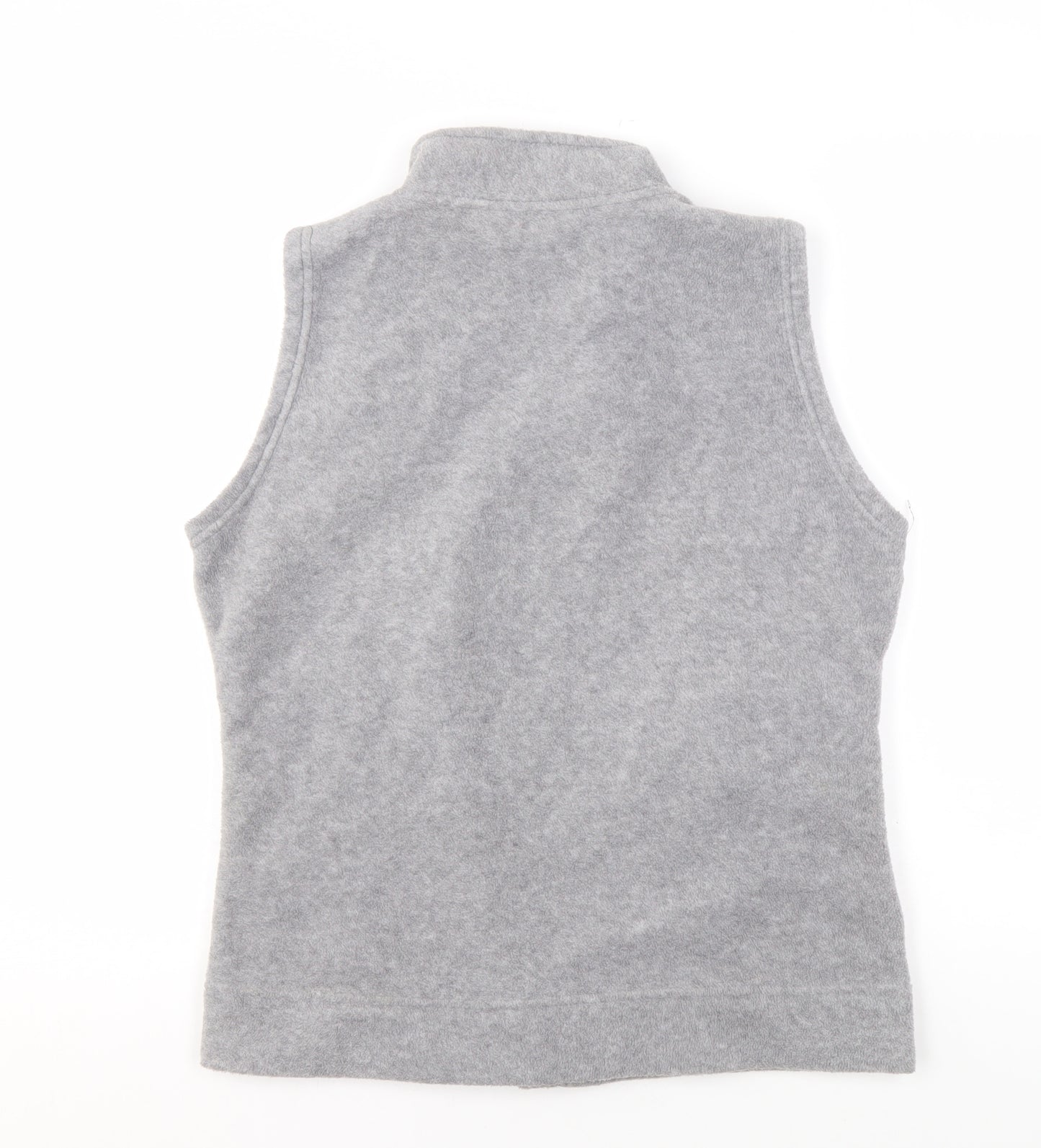 Isle Women's Grey Waistcoat Size M Full Zip Casual