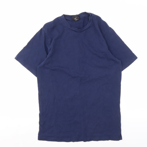 Nike Men's Blue Crew Neck T-Shirt - Size S