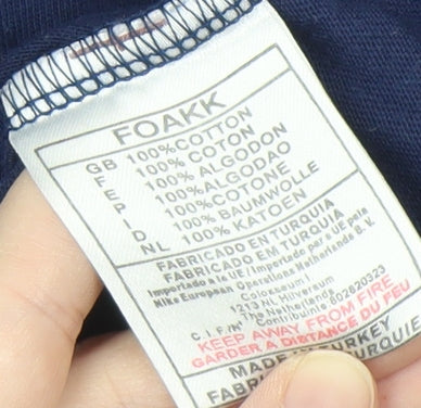 Nike Men's Blue Crew Neck T-Shirt - Size S