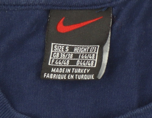 Nike Men's Blue Crew Neck T-Shirt - Size S