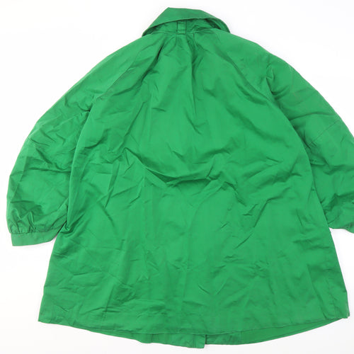 French Connection Women's Green Mid-Length Coat Size 12