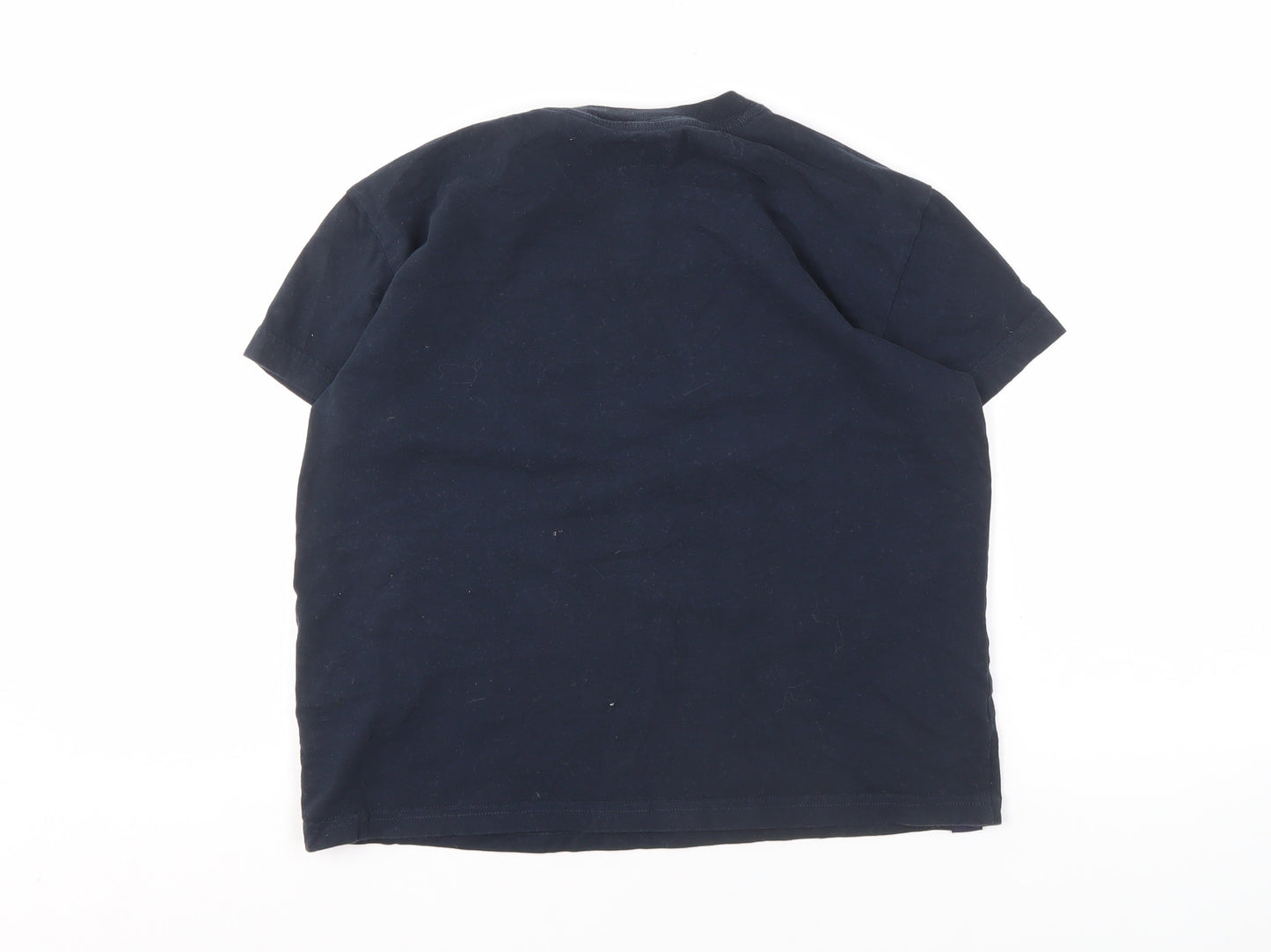 Superdry Unisex Blue T-Shirt, Size 12, Casual Crew Neck