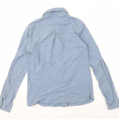 Fat Face Women's Blue Button-Up Shirt Size 6