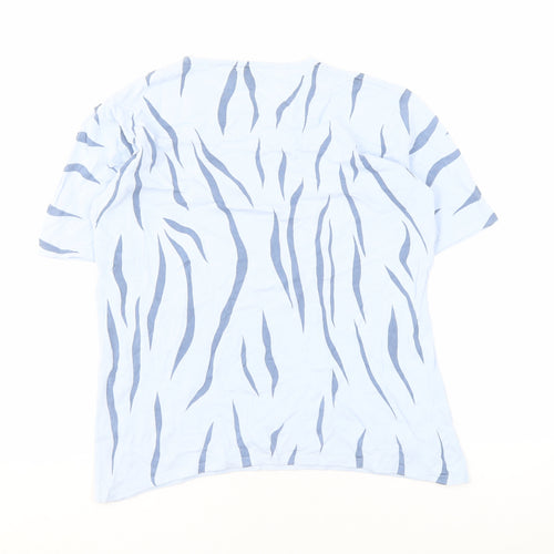Roman Originals Women's Blue Animal Print T-Shirt M/L