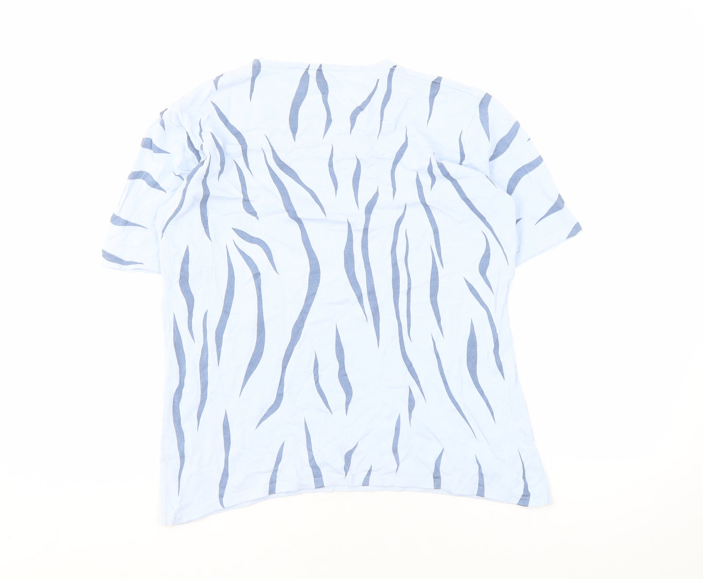 Roman Originals Women's Blue Animal Print T-Shirt M/L