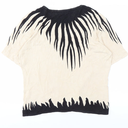 Roman Originals Women's Black Beige Medium Top