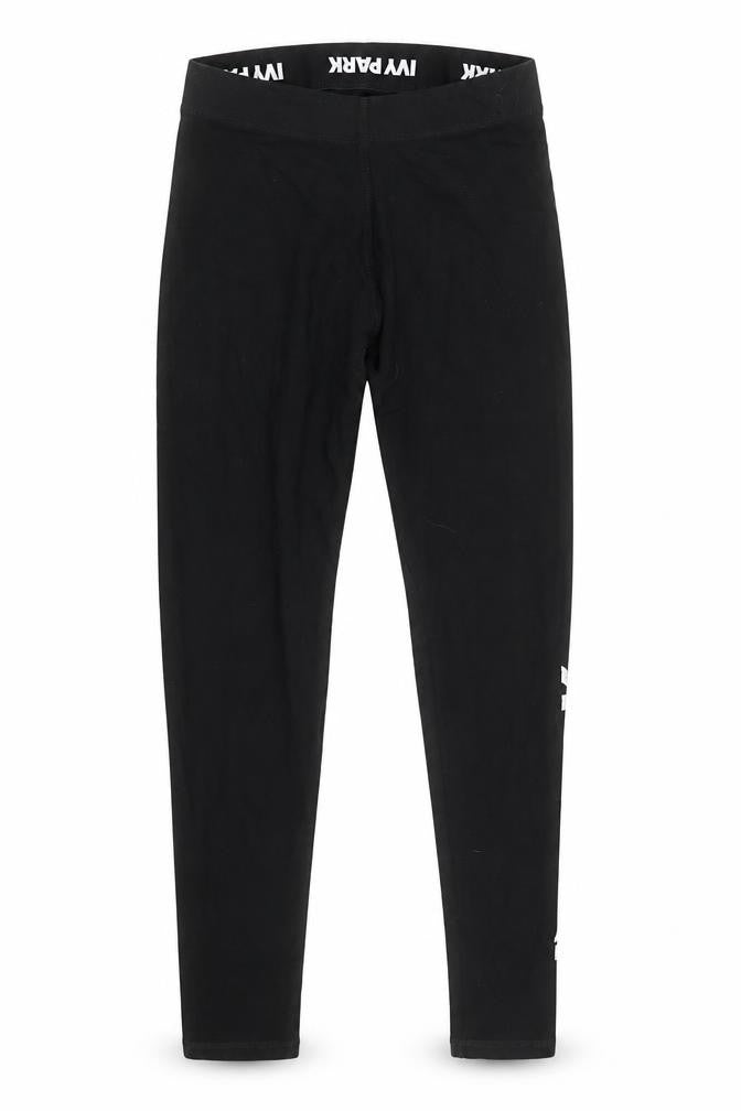 Front view of Ivy Park Women's Black Slim Fit Leggings S