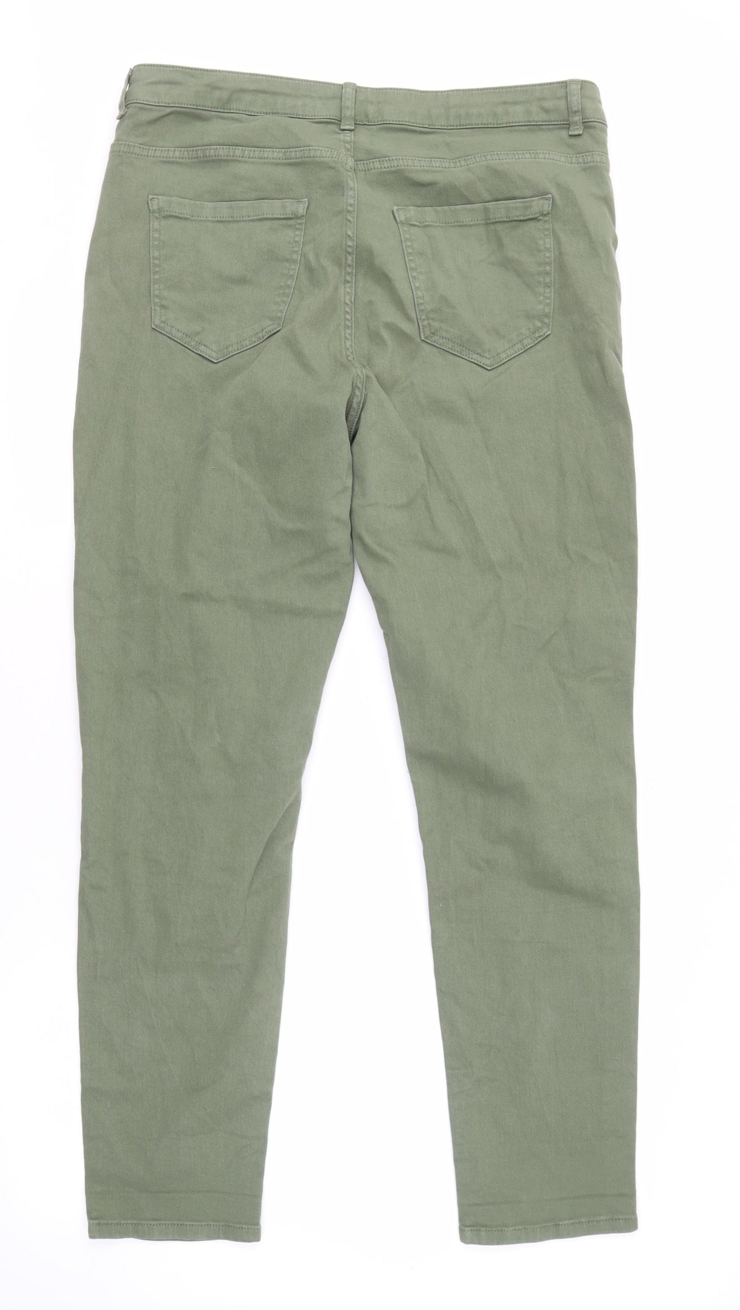 Red Herring Women's Green Straight Jeans Size 18