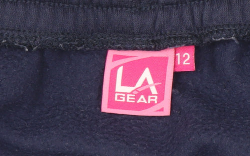 LA Gear Women's Blue Jogger Trousers, Size 12, Activewear