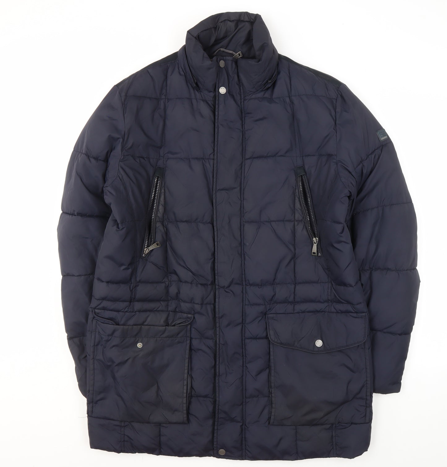 Geox Men's Blue Puffer Jacket Size 40
