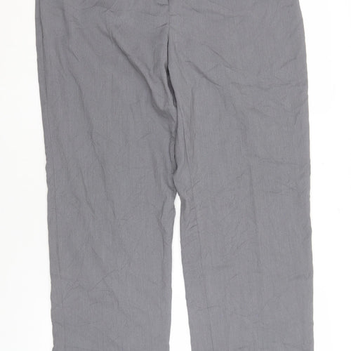 Alexon Women's Grey Straight-Leg Trousers Size 20