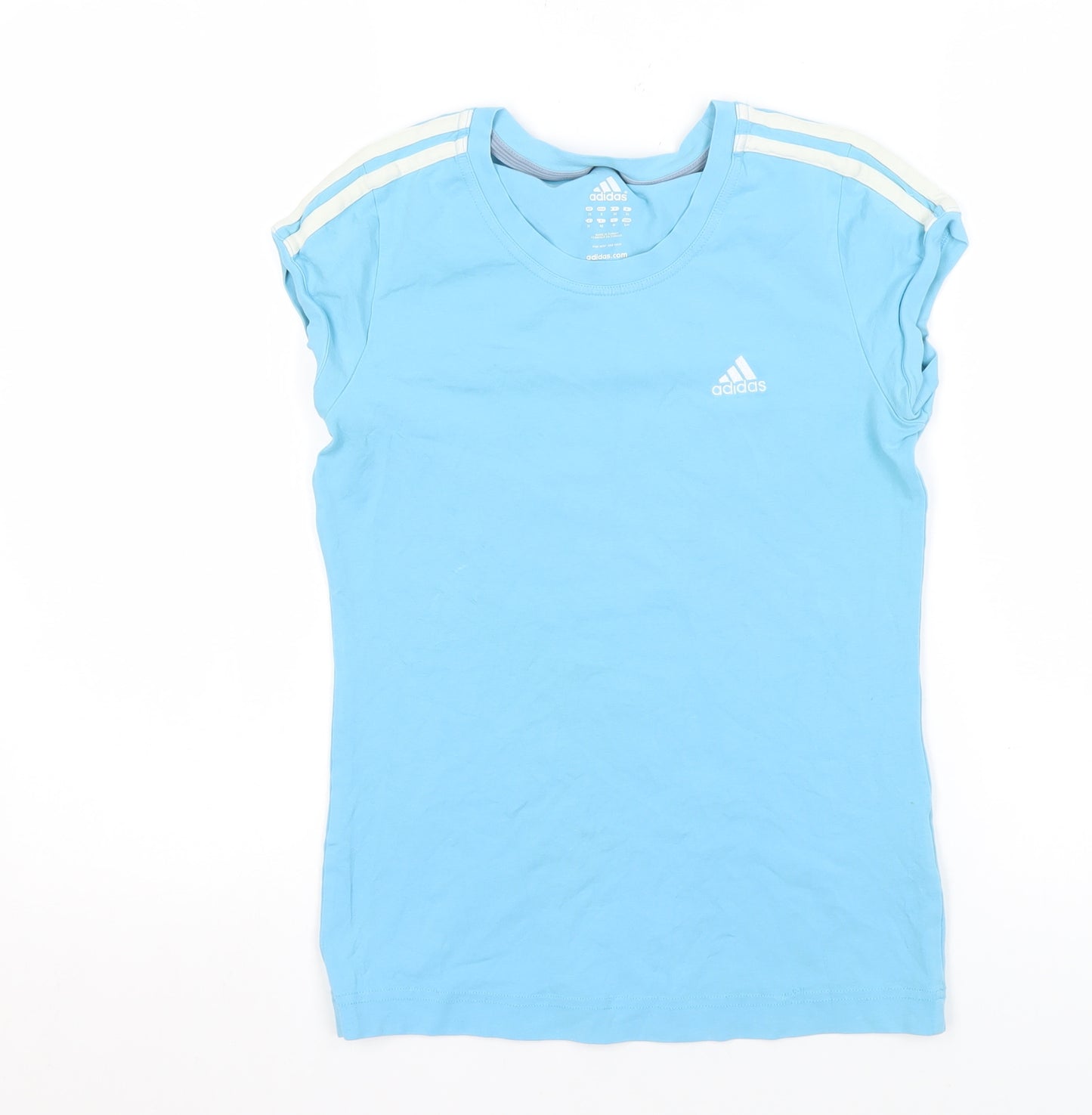 Adidas Women's Blue T-Shirt, Size 10, Gym & Training