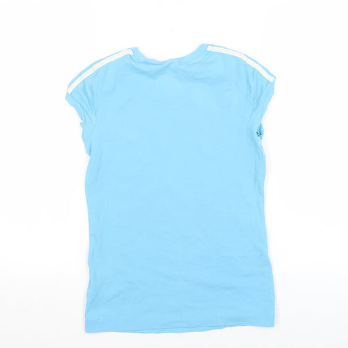 Adidas Women's Blue T-Shirt, Size 10, Gym & Training