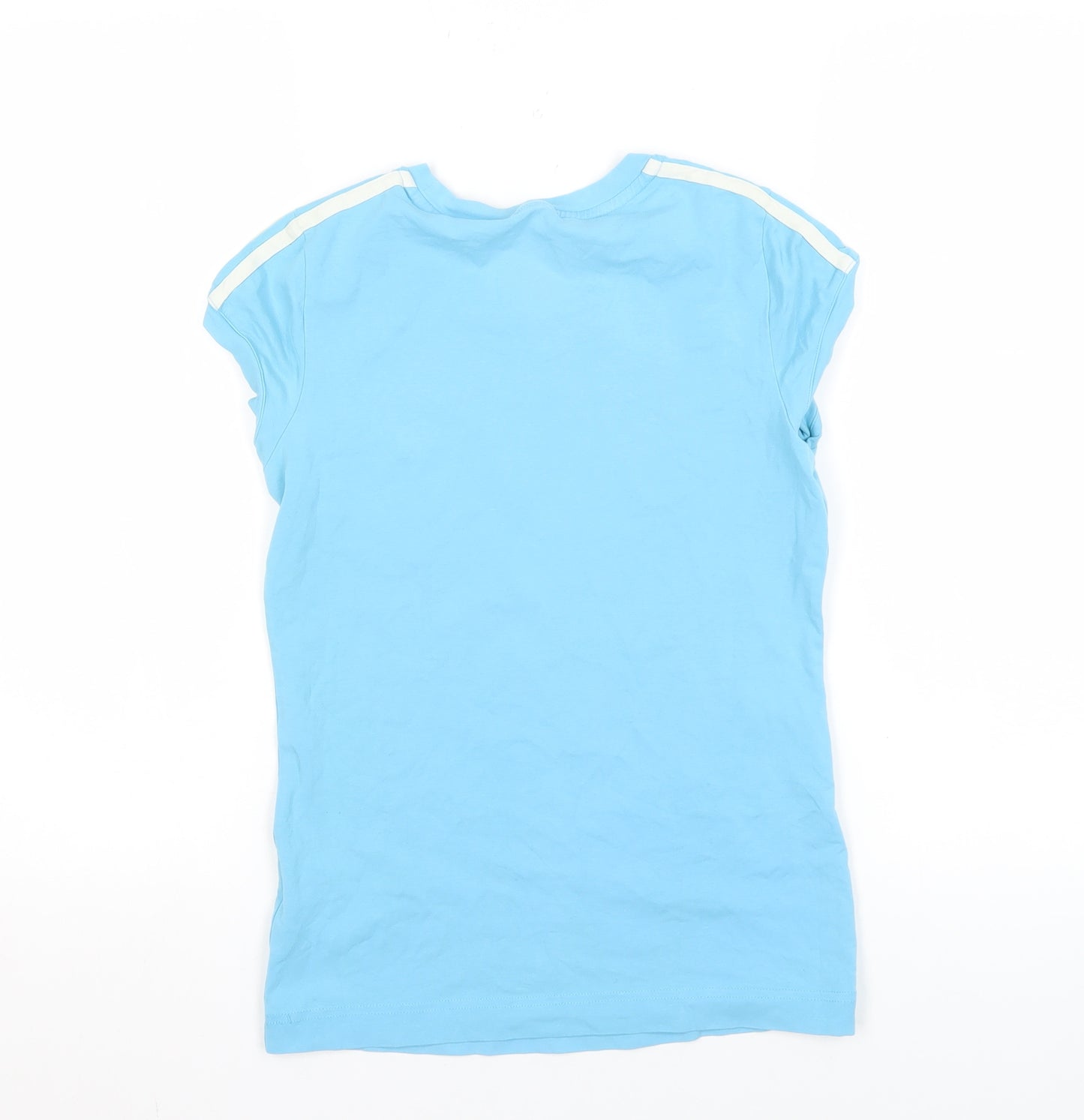 Adidas Women's Blue T-Shirt, Size 10, Gym & Training
