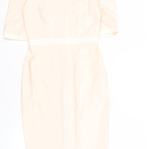 Vesper Women’s Ivory Dress Size 10 Zip Accents