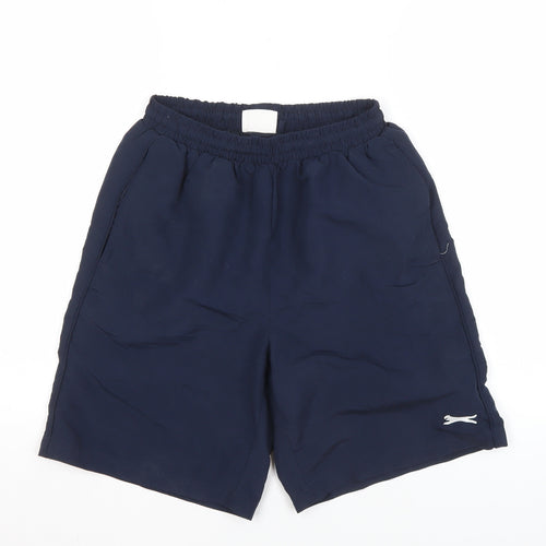 Slazenger Men's Blue Athletic Shorts - Small
