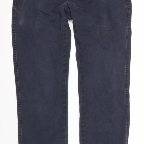 Boden Men's Blue Trousers, Size 32, Cotton