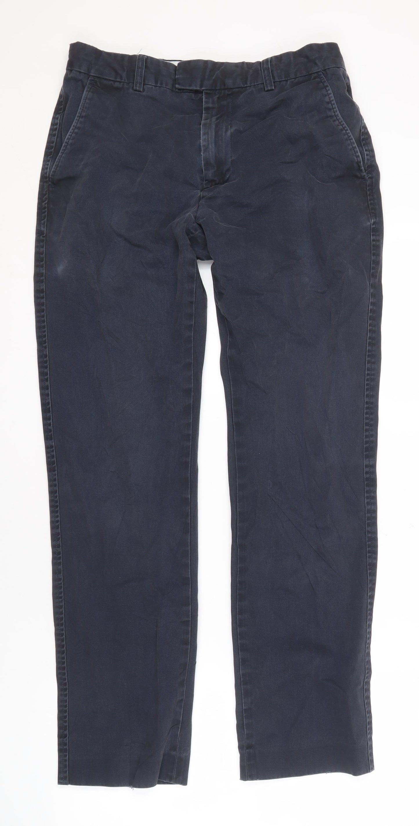 Boden Men's Blue Trousers, Size 32, Cotton