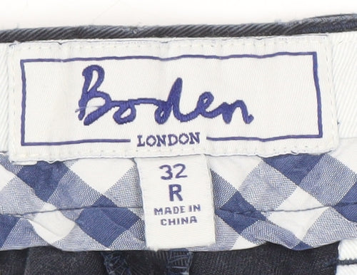 Boden Men's Blue Trousers, Size 32, Cotton