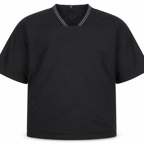 Dunlop Men's Black V-Neck Casual Short Sleeve Shirt