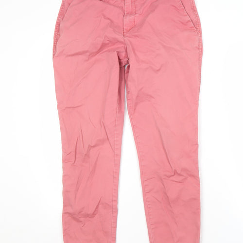 Gap Women's Pink Chino Trousers, Size M, Relaxed Fit