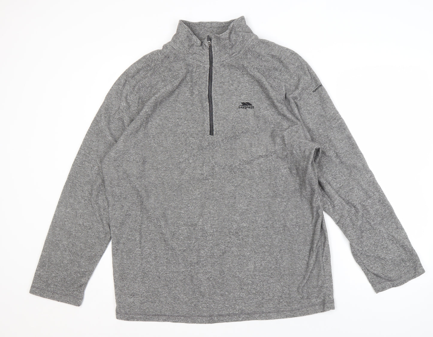 Trespass Men's Grey 2XL 1/2 Zip Sweatshirt