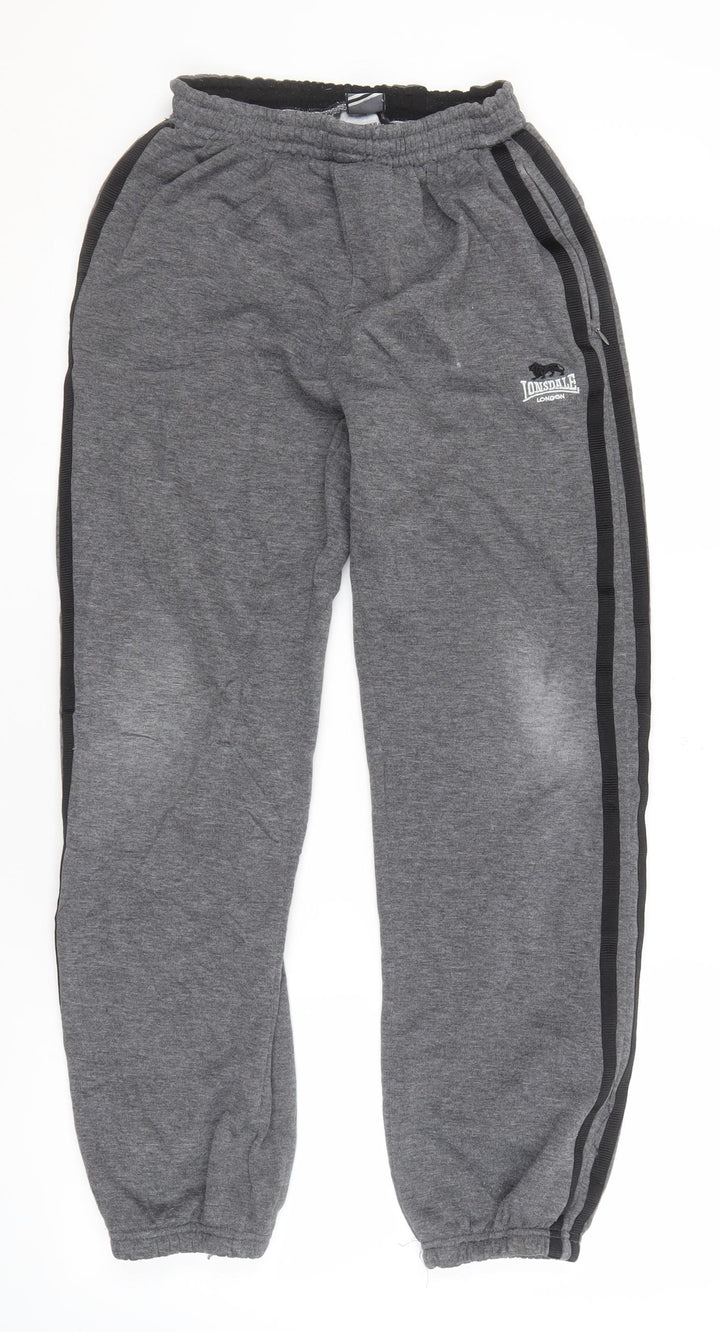 Lonsdale Boys Grey Jogger Trousers 13 Years