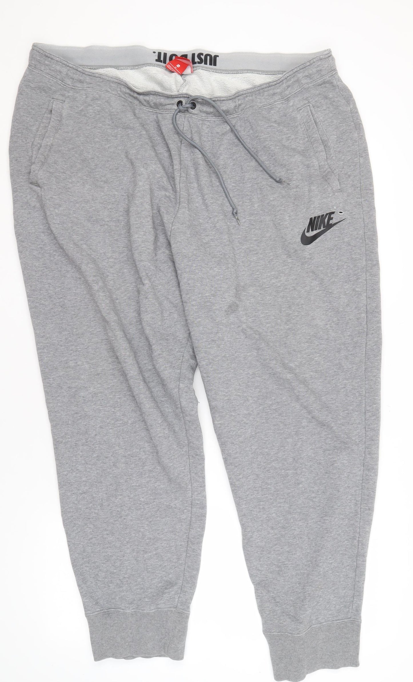 Nike Men's 3XL Grey Jogger Trousers - Soft, Breathable, Casual
