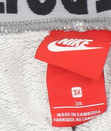 Nike Men's 3XL Grey Jogger Trousers - Soft, Breathable, Casual