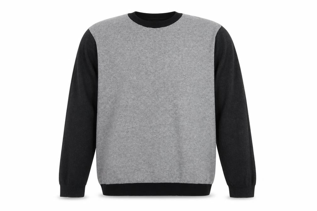 Front view of Red Herring Men's Grey Crew Neck jumper M