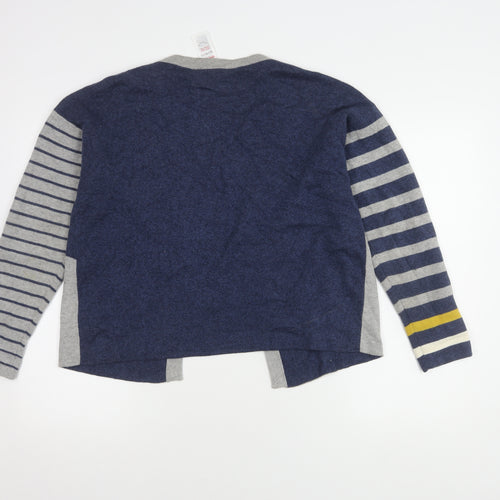 White Stuff Women's Blue Open Front Cardigan, Size 12