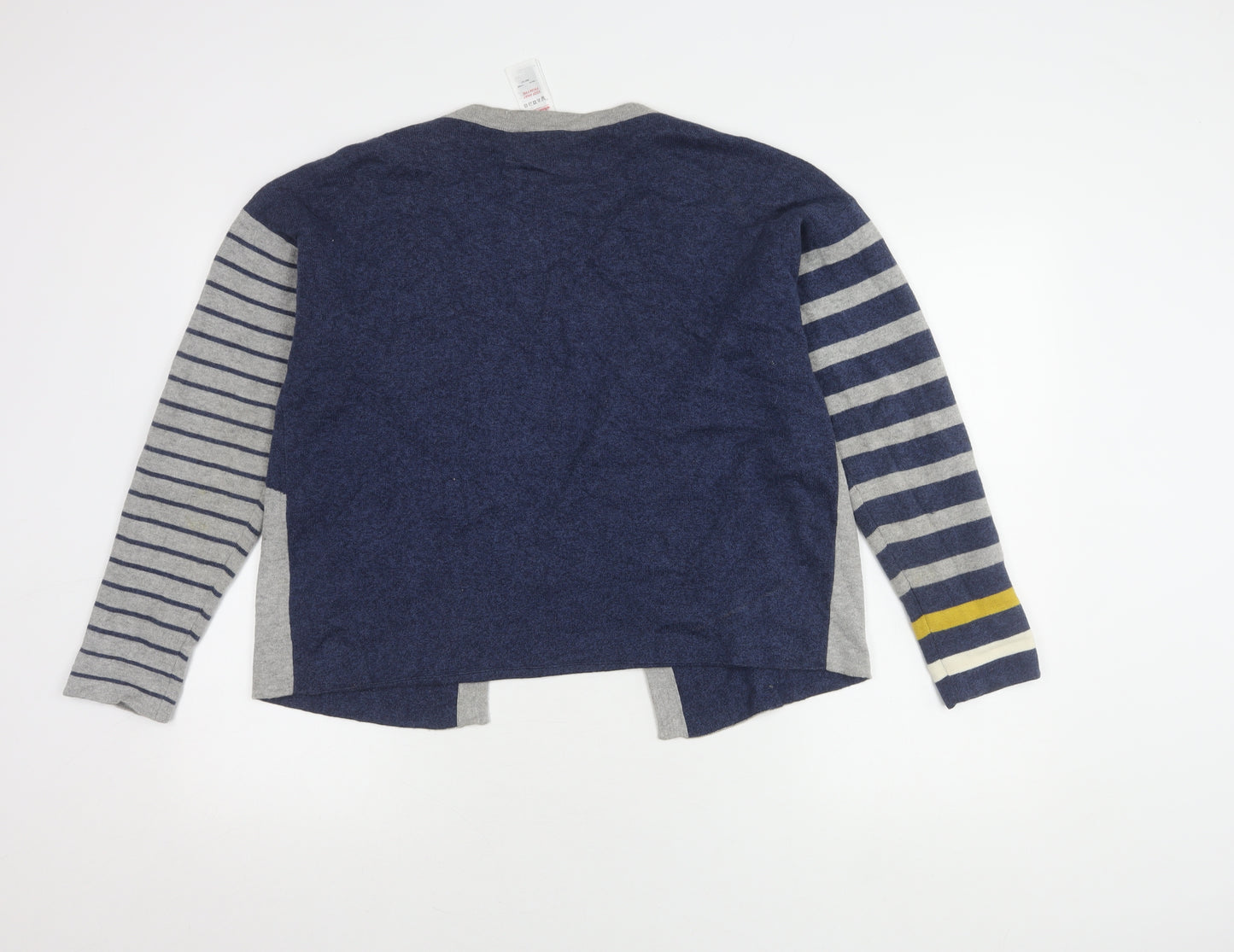 White Stuff Women's Blue Open Front Cardigan, Size 12