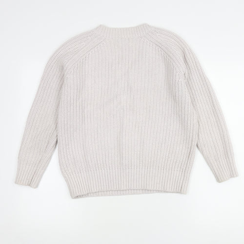 Reiss Women's Ivory V-Neck Pullover Jumper XS