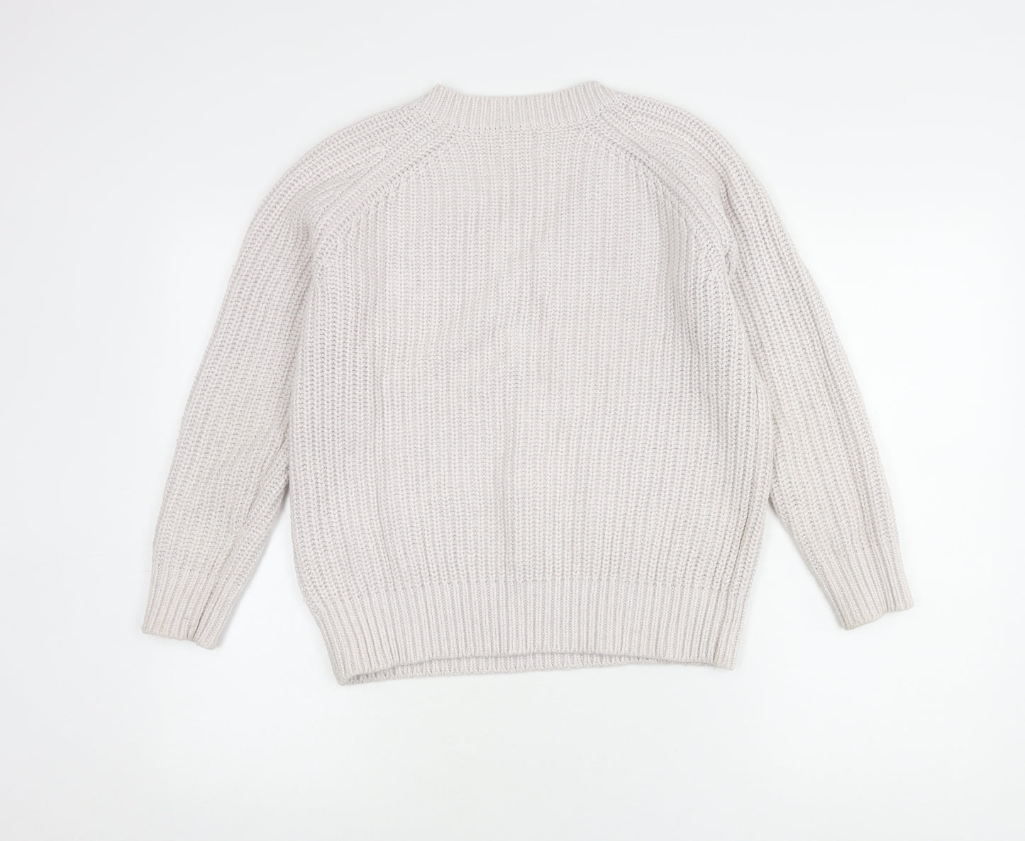 Reiss Women's Ivory V-Neck Pullover Jumper XS