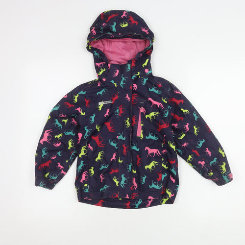 Mountain Warehouse Girls Multicoloured Animal Print Rain Coat