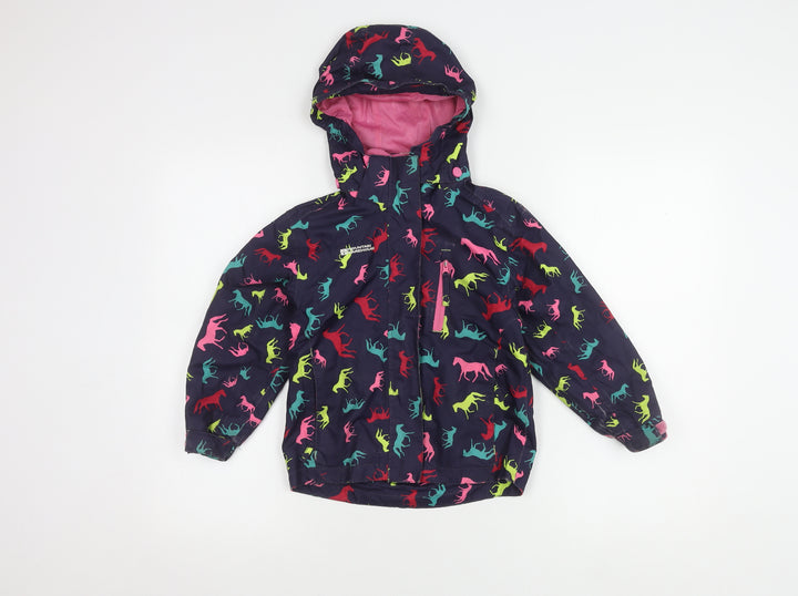 Mountain Warehouse Girls Multicoloured Animal Print Rain Coat