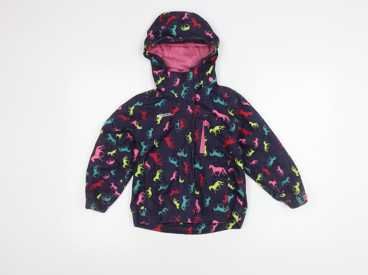 Mountain Warehouse Girls Multicoloured Animal Print Rain Coat