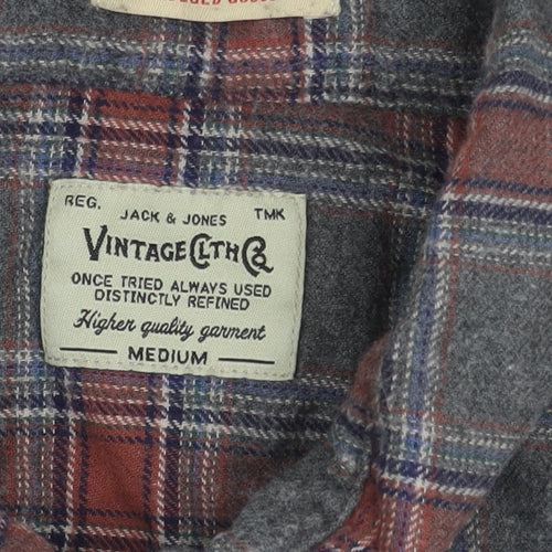 Jack & Jones Men's Multicoloured Medium Plaid Shirt