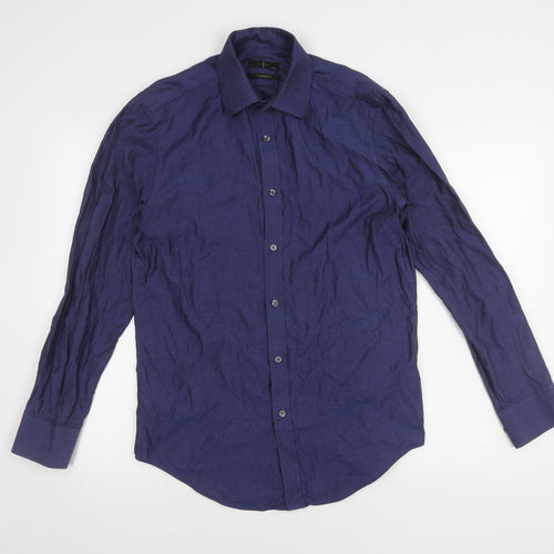 Jasper Conran Men's Blue Slim Fit Cotton Shirt 15