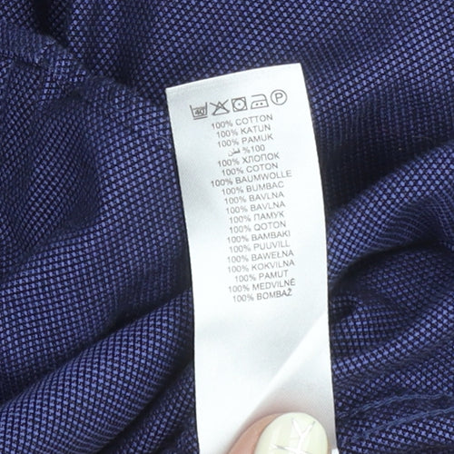 Jasper Conran Men's Blue Slim Fit Cotton Shirt 15