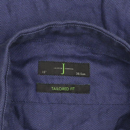 Jasper Conran Men's Blue Slim Fit Cotton Shirt 15