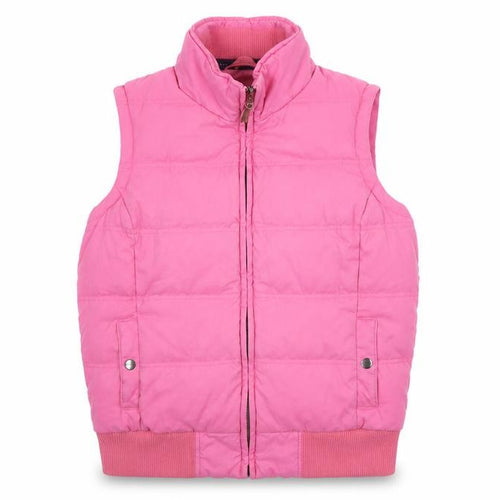 Fat Face Women's Pink Puffer Waistcoat Vest Size 12